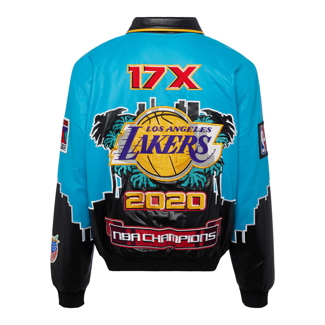 JEFF HAMILTON LA LAKERS CHAMPIONSHIP 2020 VEGAN LEATHER JACKET