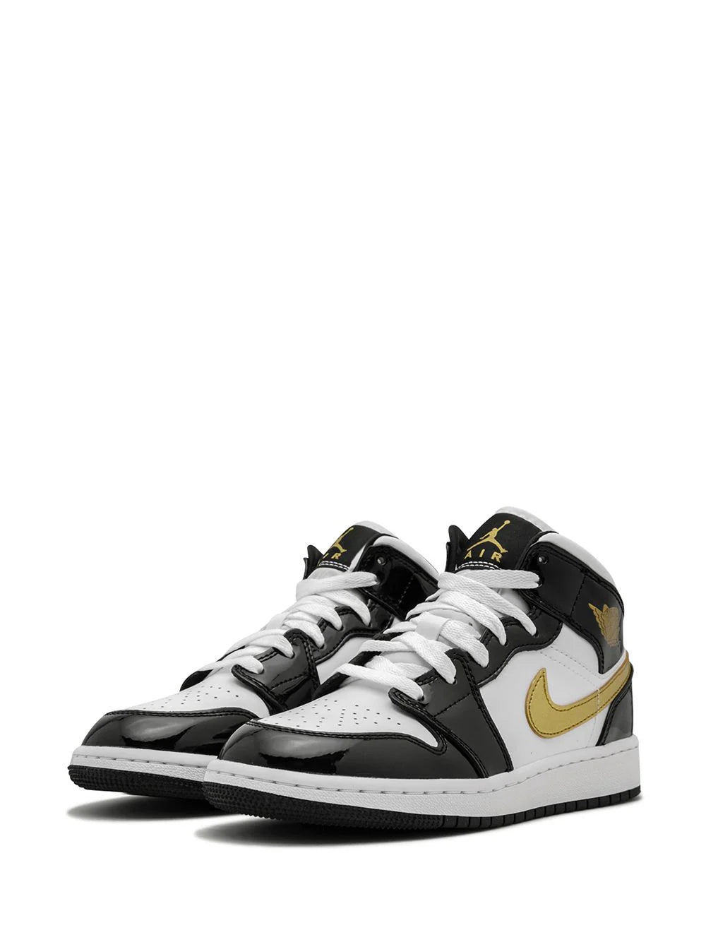 JORDAN 1 MID PATENT GOLD (Grade School)