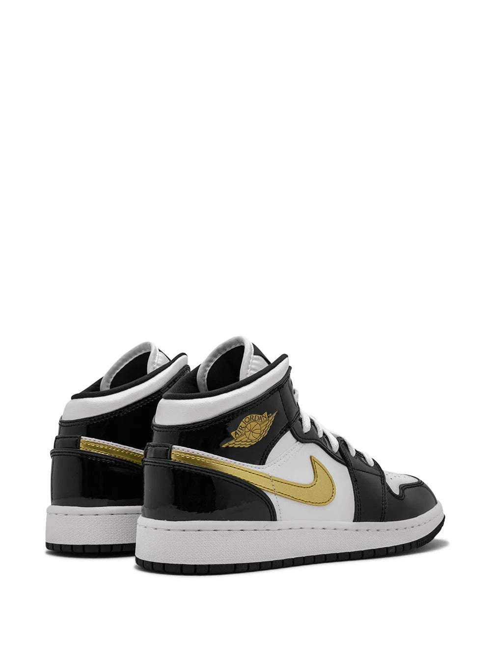 JORDAN 1 MID PATENT GOLD (Grade School)