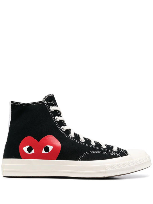 CONVERSE CHUCK TAYLOR ALL STAR 70 HI X COMME DES GARCONS PLAY BLACK