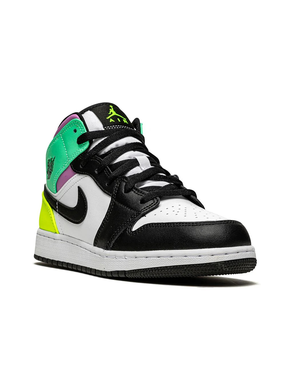 JORDAN 1 MID PASTEL BLACK TOE (Grade School)