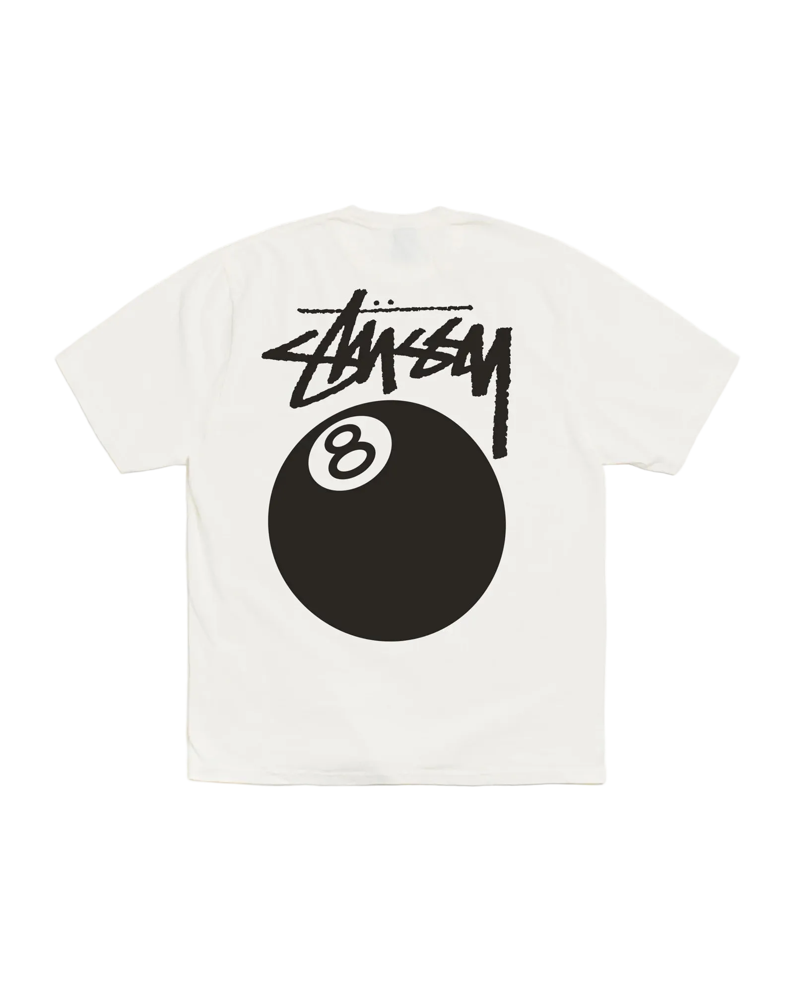 PLAYERA STUSSY 8 BALL WHITE PIGMENT DYED (POR PEDIDO)