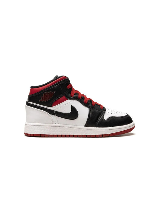 JORDAN 1 MID GYM RED BLACK TOE (Grade School)