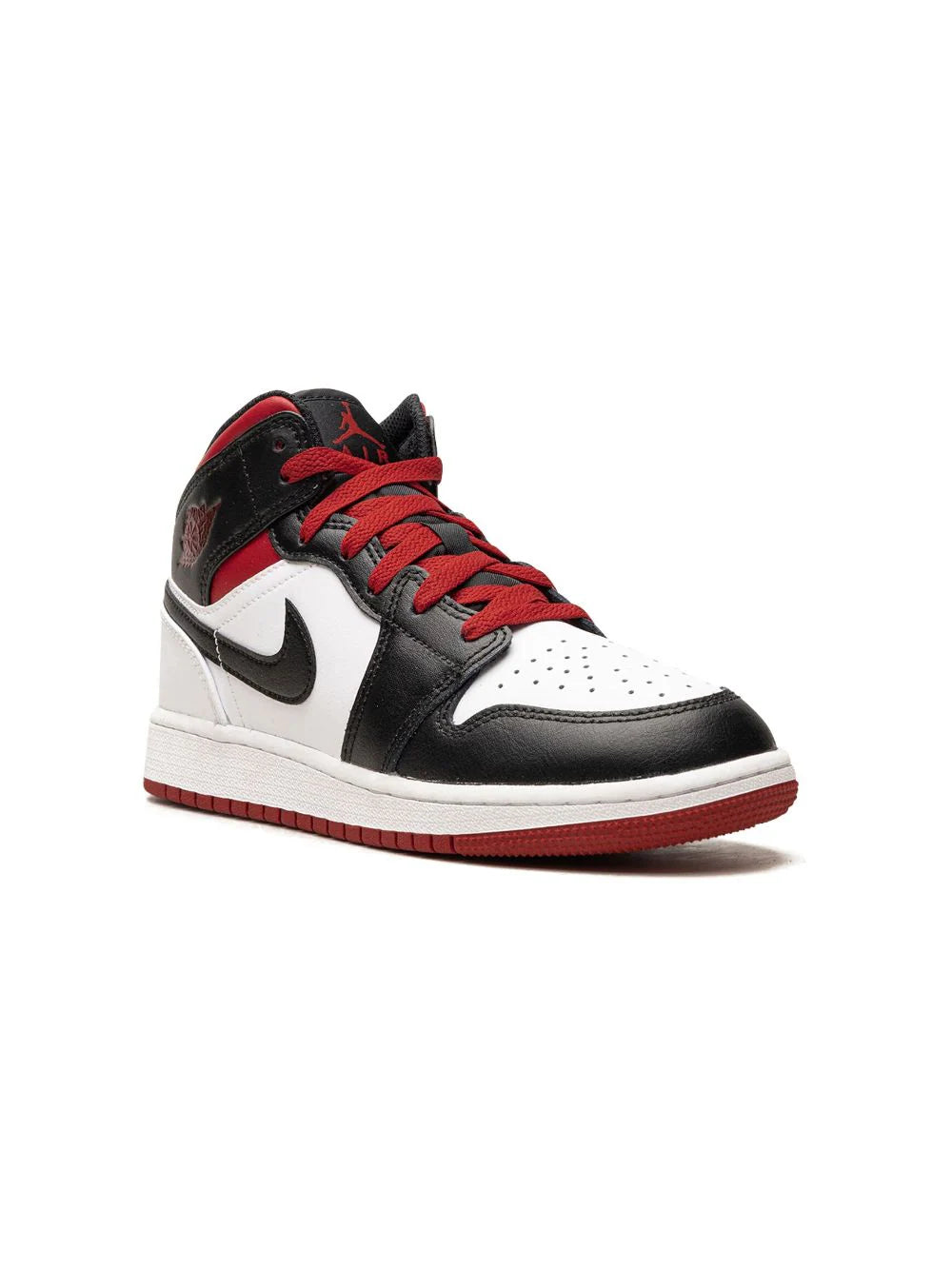 JORDAN 1 MID GYM RED BLACK TOE (Grade School)