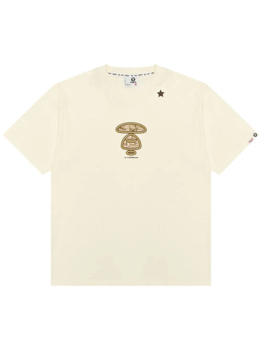 PLAYERA AAPE BY *A BATHING APE® LIGHT BEIGE