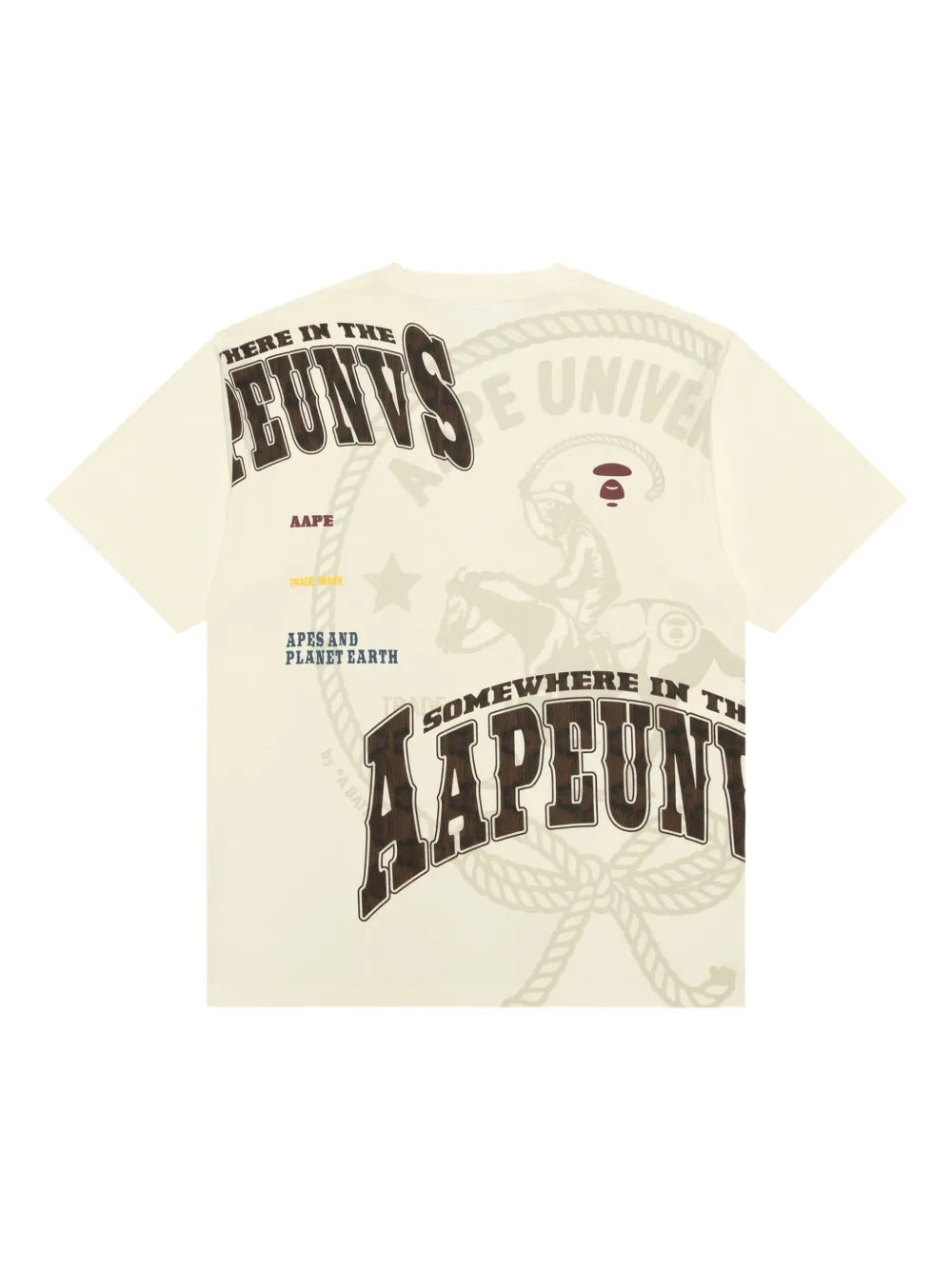 PLAYERA AAPE BY *A BATHING APE® LIGHT BEIGE