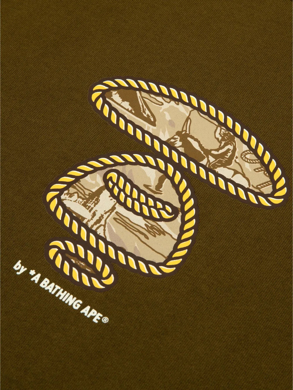 PLAYERA AAPE BY *A BATHING APE® DARK OLIVE