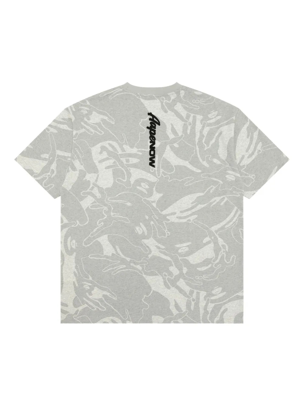 PLAYERA AAPE BY *A BATHING APE® MILITARY PRINT GREY