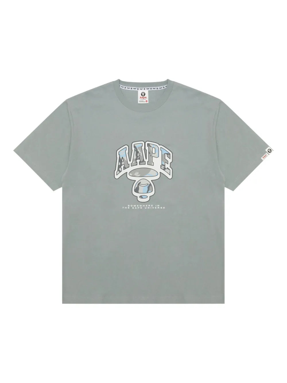 PLAYERA AAPE BY *A BATHING APE® LIGHT GREY