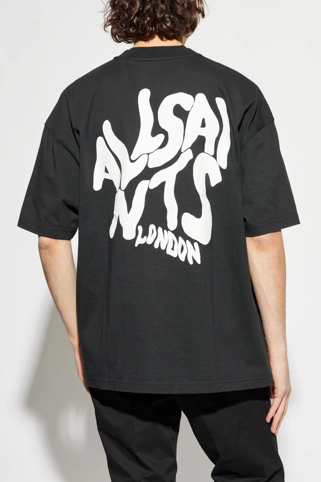 PLAYERA ALLSAINTS ORLANDO LOGO PRINT OVERSIZED BLACK (POR PEDIDO)