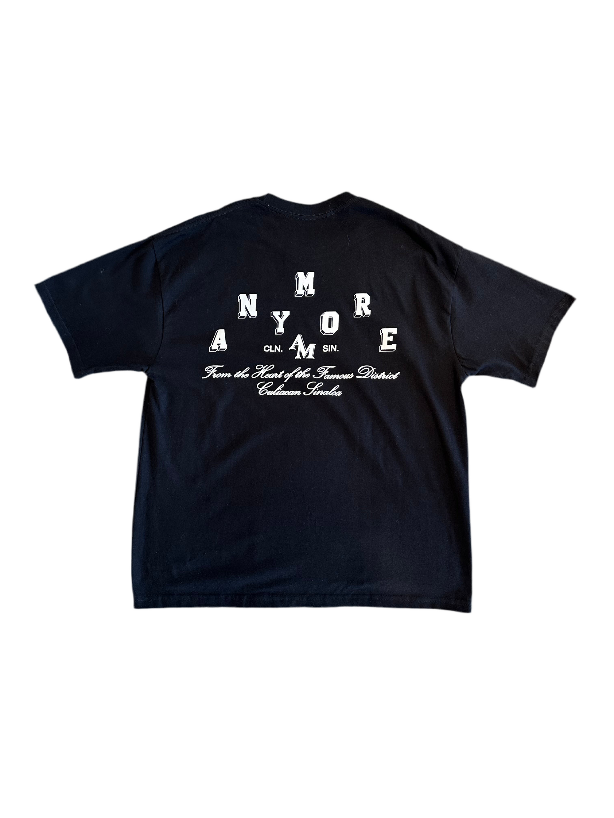 ANYMORE "BLACK DIAMONDS" T-SHIRT BLACK