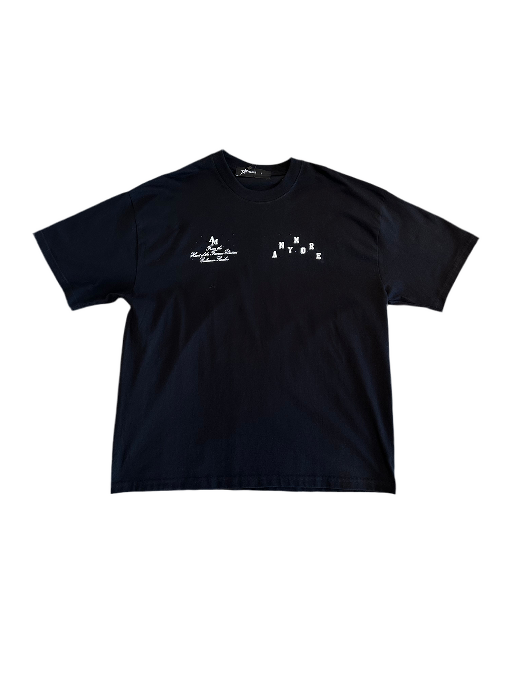 ANYMORE "BLACK DIAMONDS" T-SHIRT BLACK