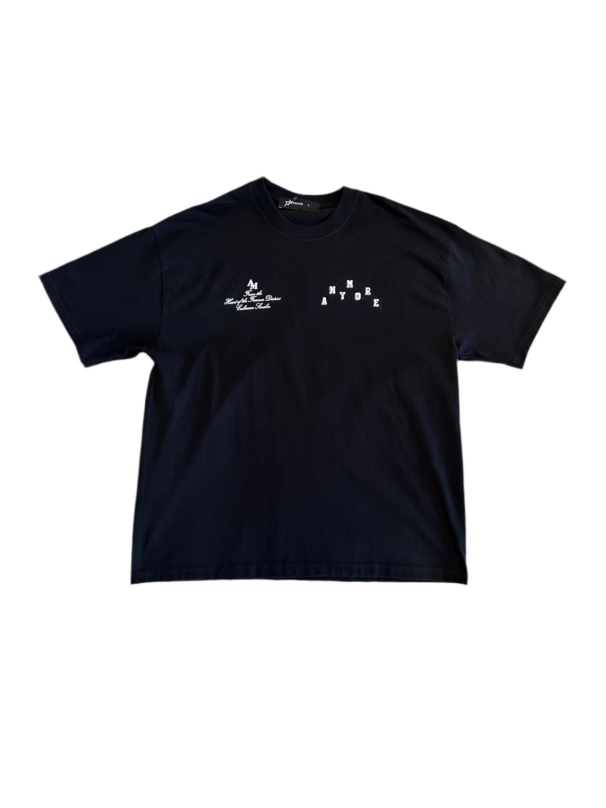 ANYMORE "BLACK DIAMONDS" T-SHIRT BLACK