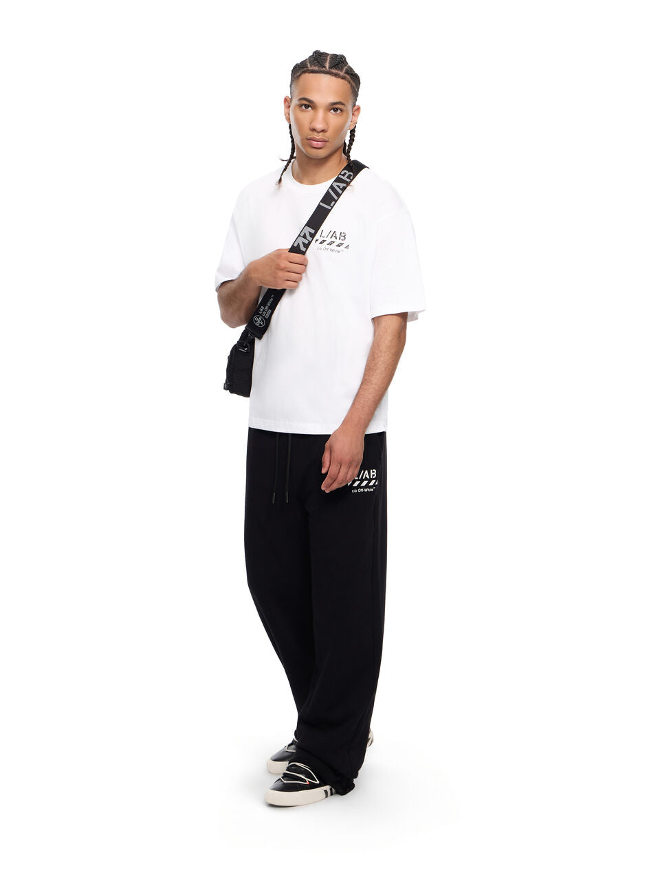 PLAYERA OFF-WHITE L/AB WHITE OVERSIZED (POR PEDIDO)