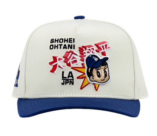 GORRA NEW ERA EXCLUSIVE LOS ANGELES DODGERS SHOHEI OHTANI 950AF SNAPBACK WHITE BLUE