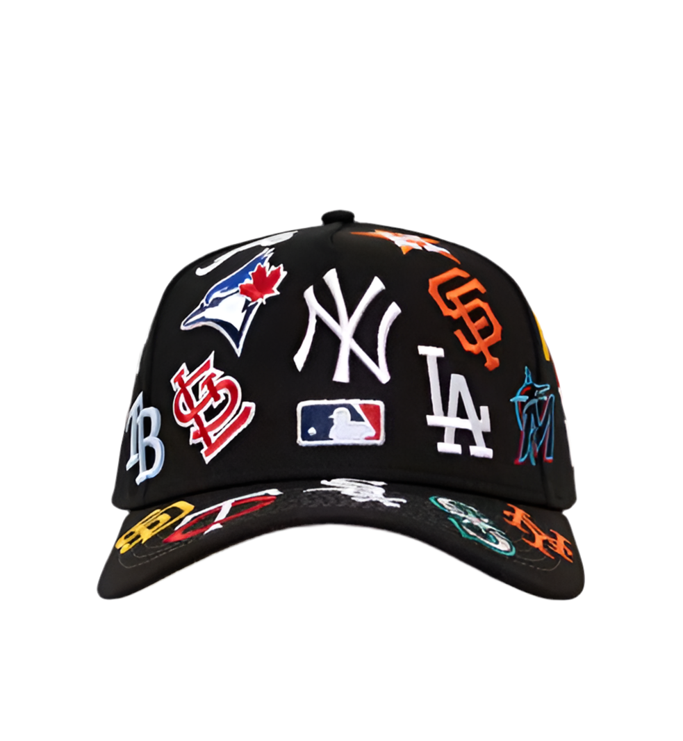 GORRA NEW ERA MLB ALL OVER BLACK 9FORTY