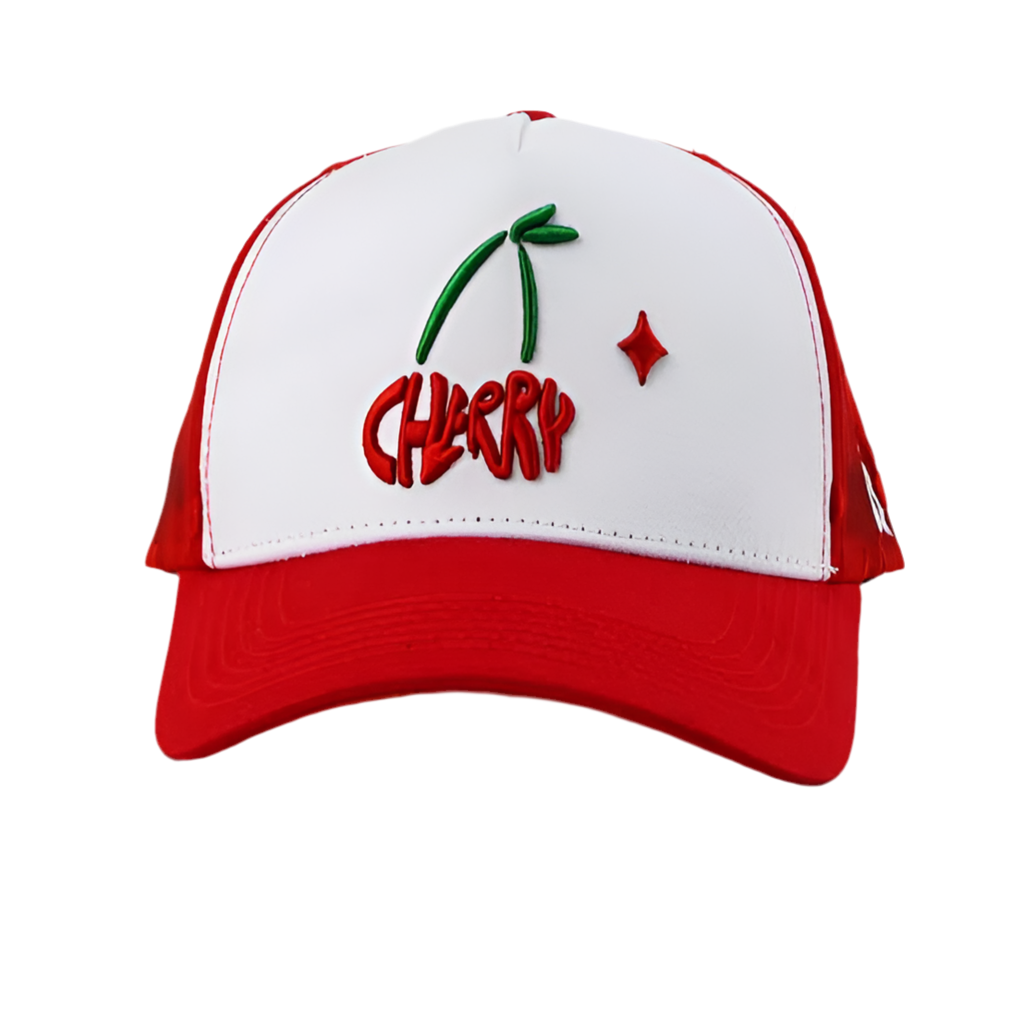 GORRA CLOVER CHERRY RED WHITE