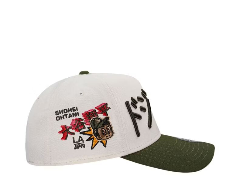 GORRA NEW ERA LOS ANGELES DODGERS SHOHEI OHTANI KANJI OLIVE