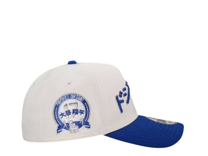 GORRA NEW ERA LOS ANGELES DODGERS OHTANI 17 CHROME TWO TONE WHITE BLUE AJUSTABLE