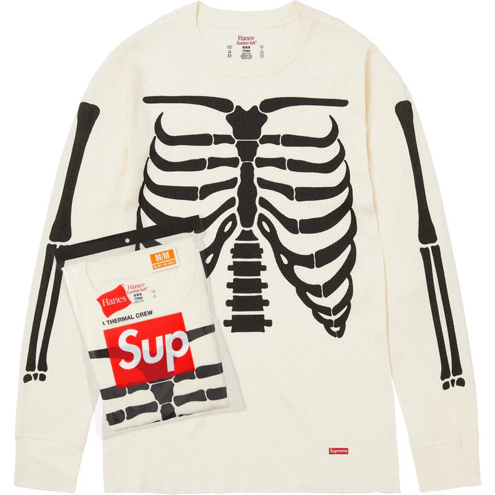 CAMISETA SUPREME x HANES BONES "WHITE" (POR PEDIDO)