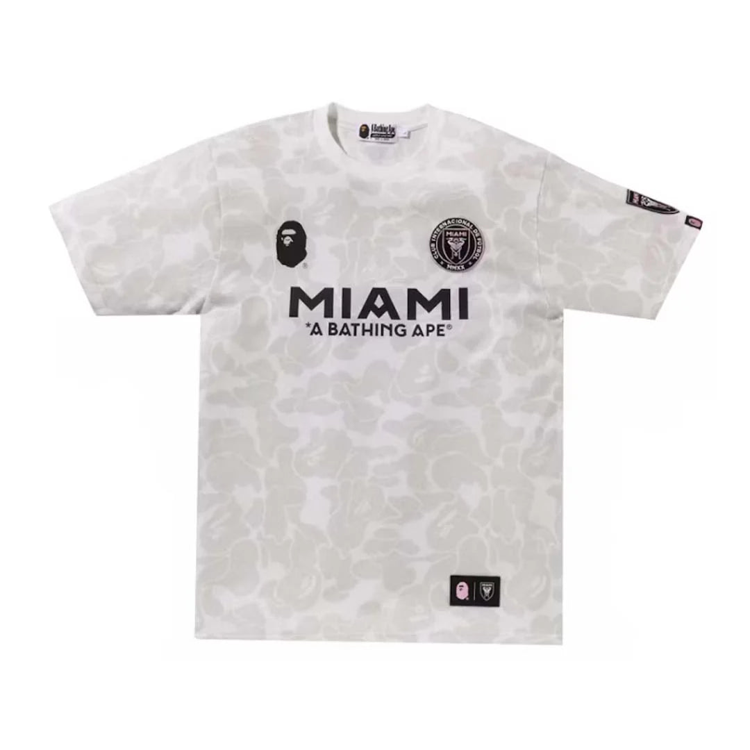 BAPE x INTER MIAMI CF CAMO TEE WHITE (POR PEDIDO)