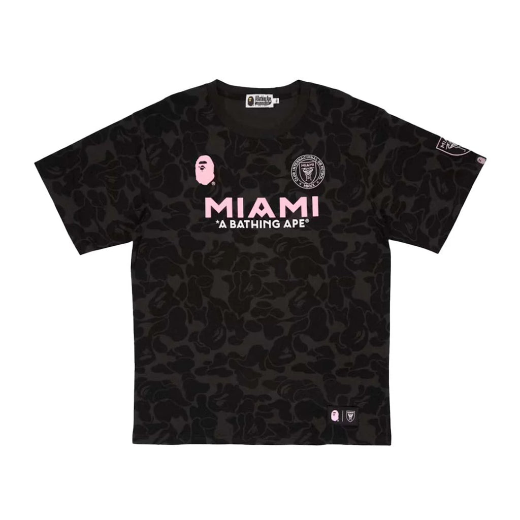 BAPE x INTER MIAMI CF CAMO TEE BLACK (POR PEDIDO)