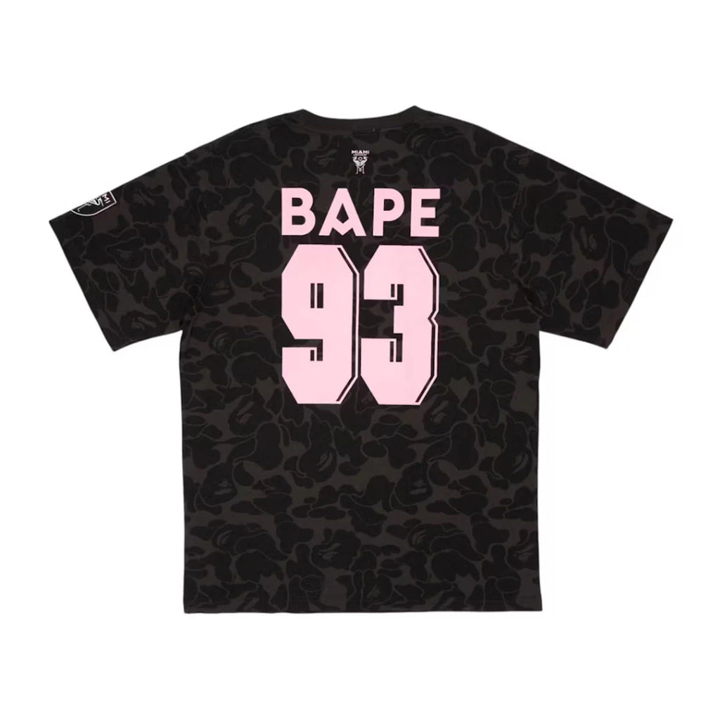 BAPE x INTER MIAMI CF CAMO TEE BLACK (POR PEDIDO)