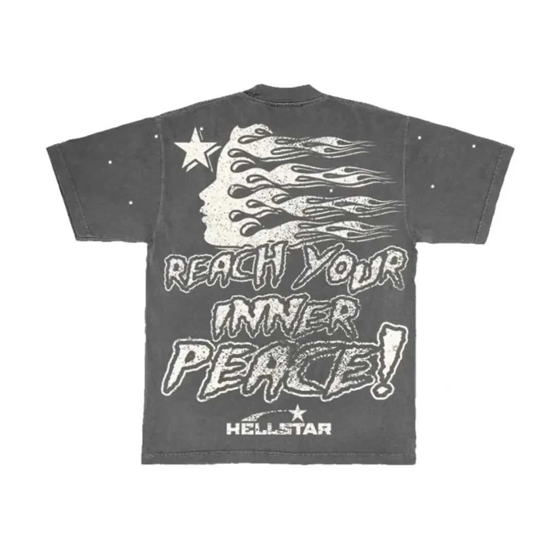 HELLSTAR INNER PEACE TEE GREY (POR PEDIDO)