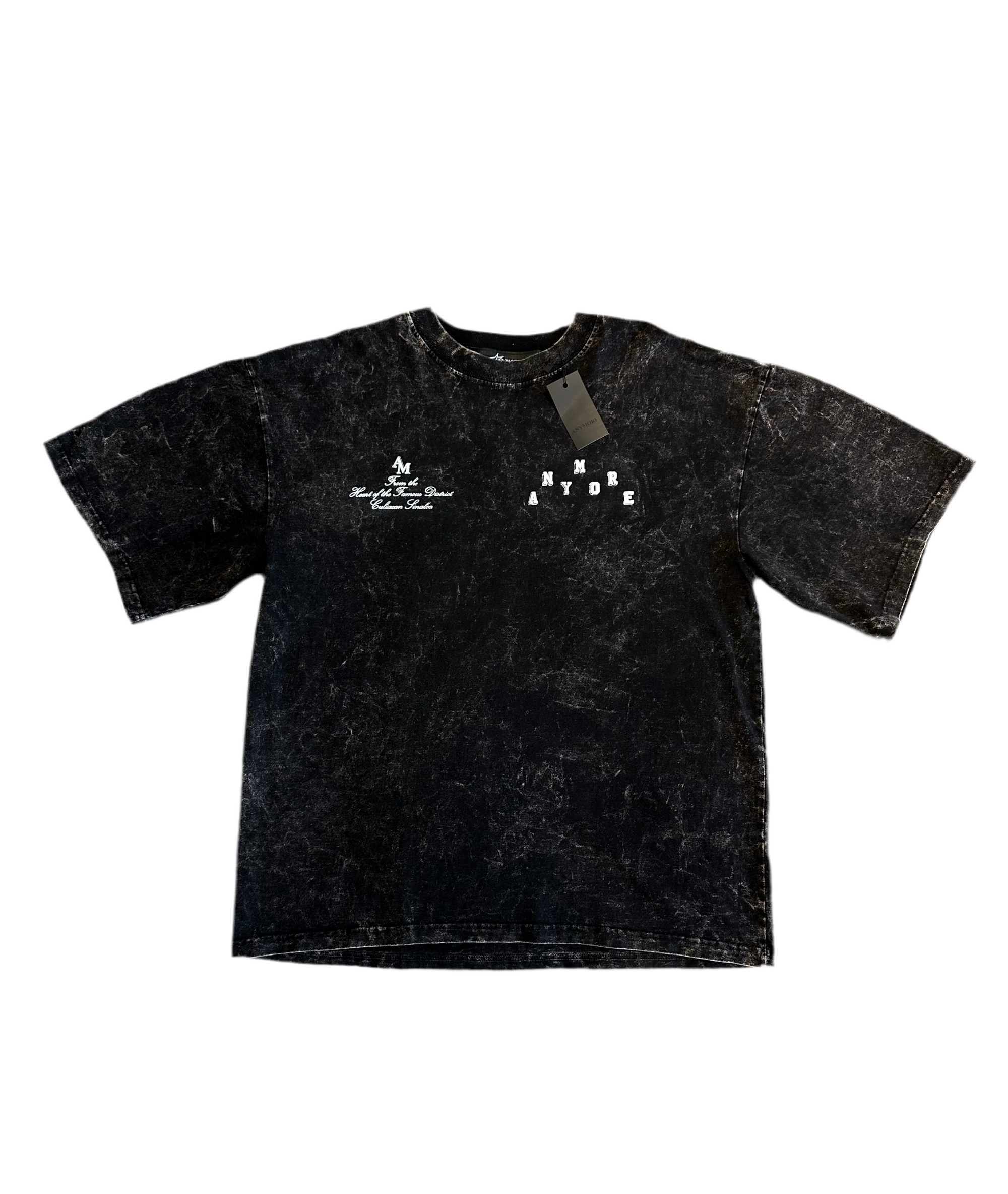 ANYMORE "DISWASHED" T-SHIRT BLACK