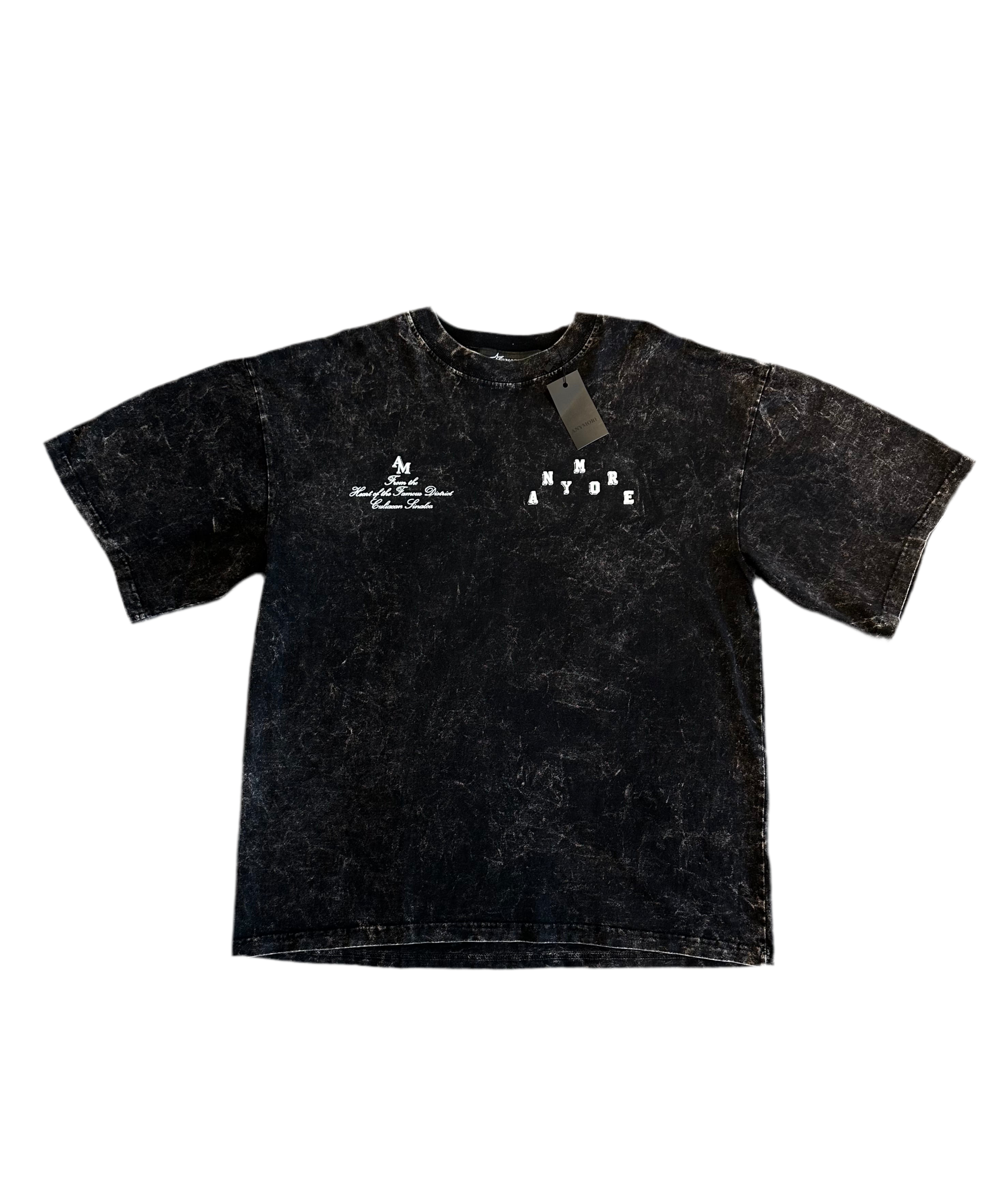 ANYMORE "DISWASHED" T-SHIRT BLACK