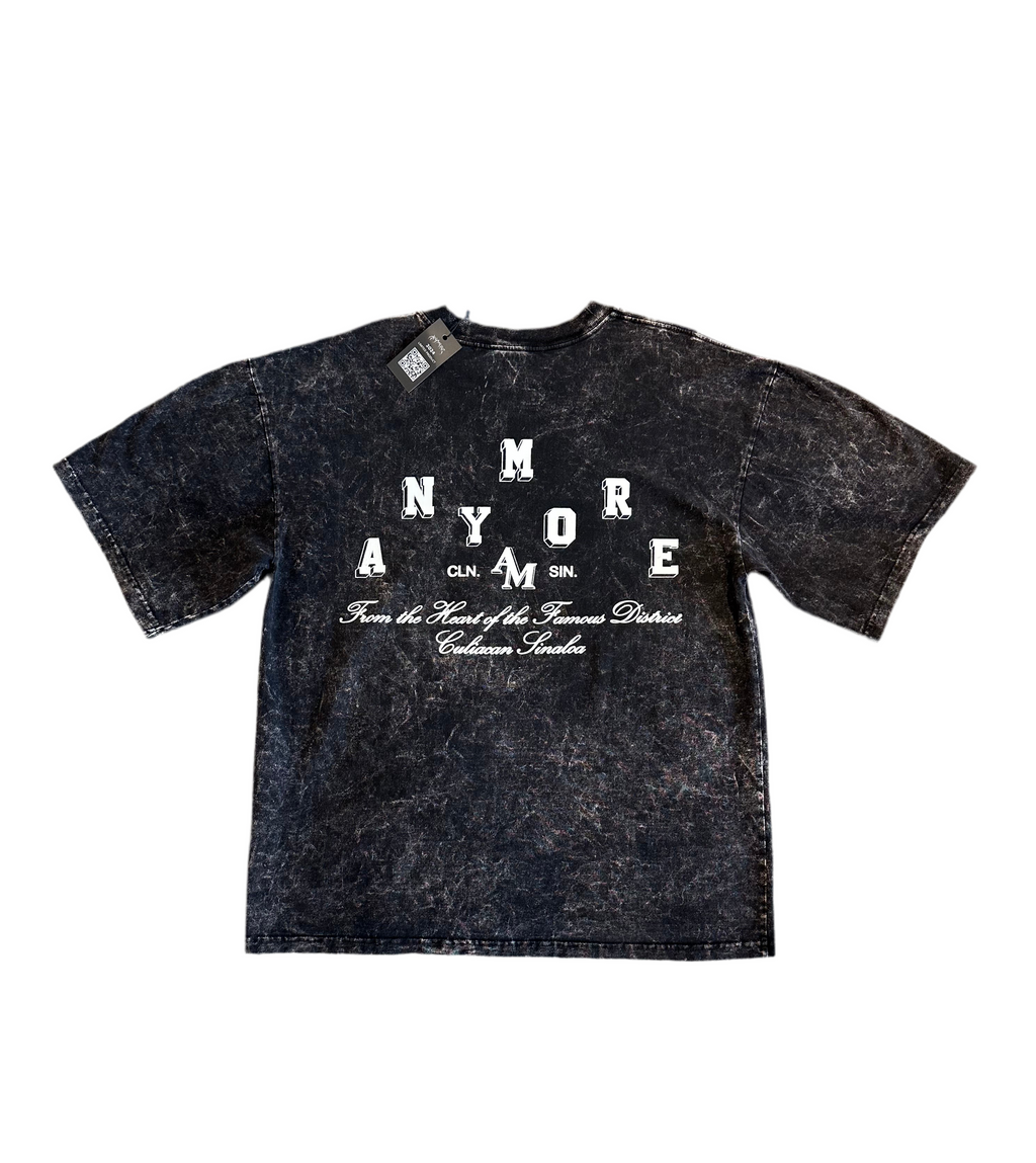 ANYMORE "DISWASHED" T-SHIRT BLACK