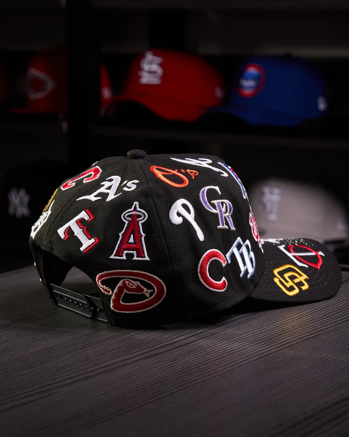 GORRA NEW ERA MLB ALL OVER BLACK 9FORTY