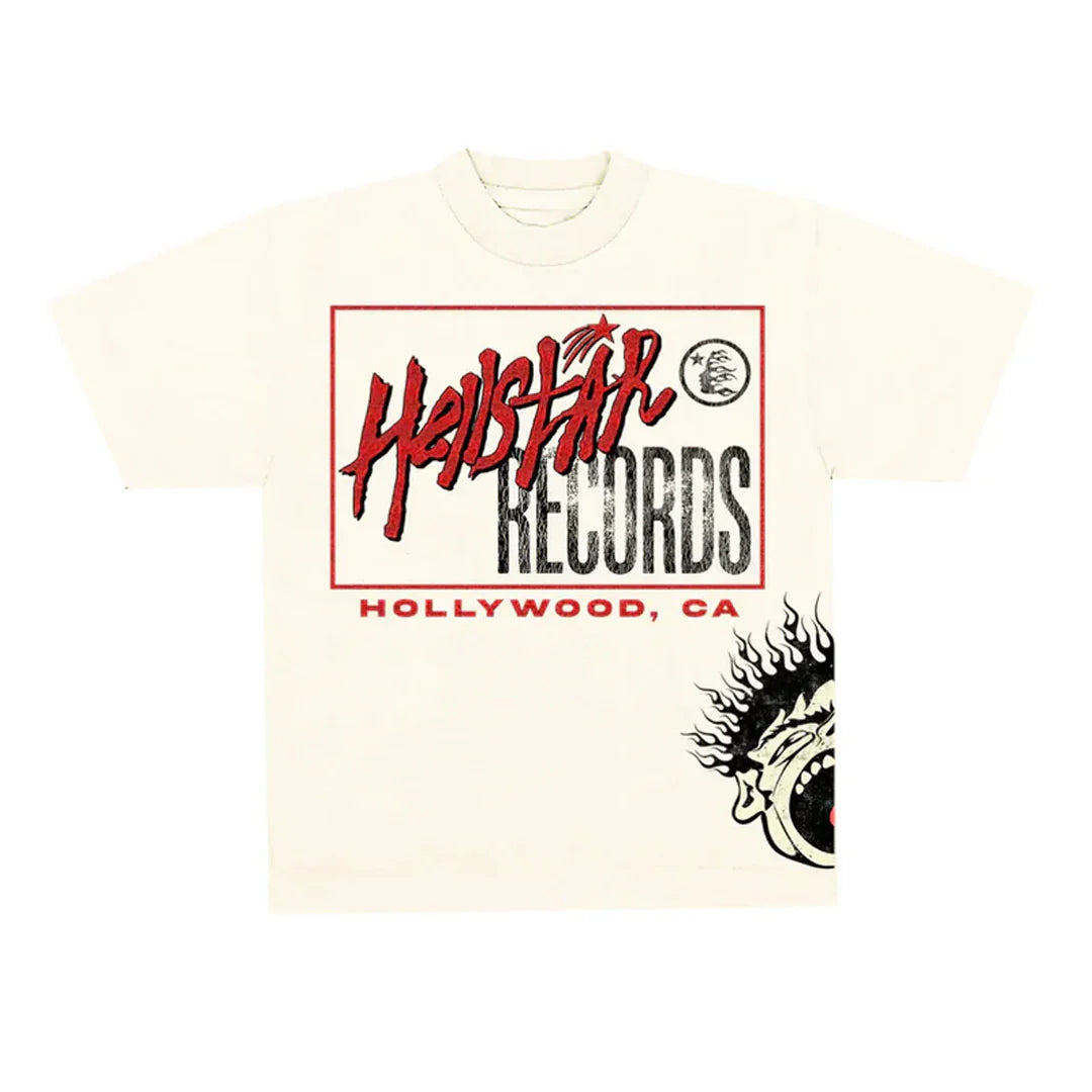 HELLSTAR RECORDS TEE CREAM (POR PEDIDO)