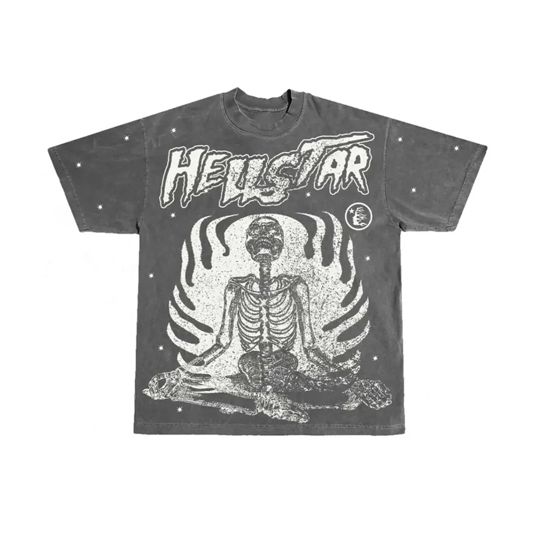 HELLSTAR INNER PEACE TEE GREY (POR PEDIDO)