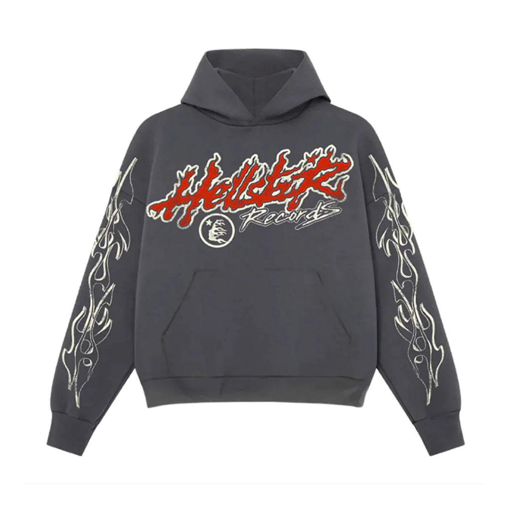 HELLSTAR RECORDS TOUR HOODIE FADED BLACK (POR PEDIDO)