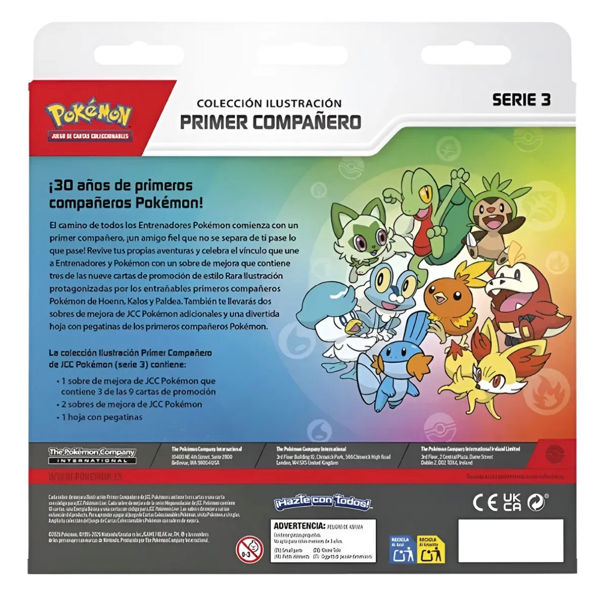 POKEMON TCG PRIMER COMPAÑERO SERIE 3