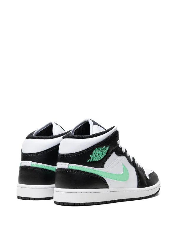 JORDAN 1 MID GREEN GLOW (Grade School)