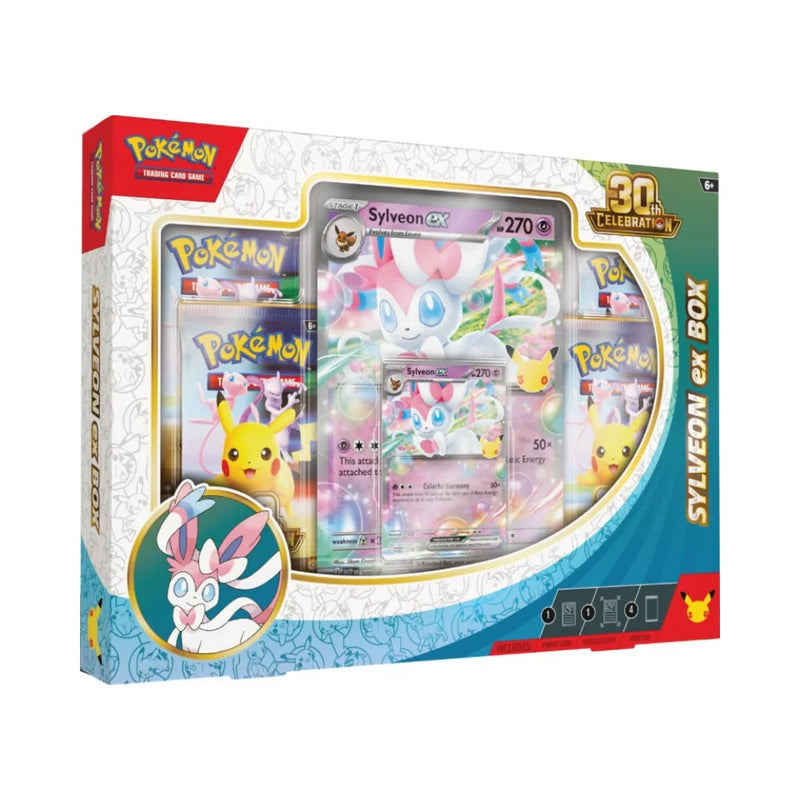 POKEMON TCG SYLVEON EX BOX 30TH CELEBRATION (INGLES)