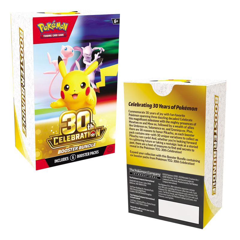 POKEMON TCG BOOSTER BUNDLE 30TH CELEBRATION INGLES (PREVENTA)
