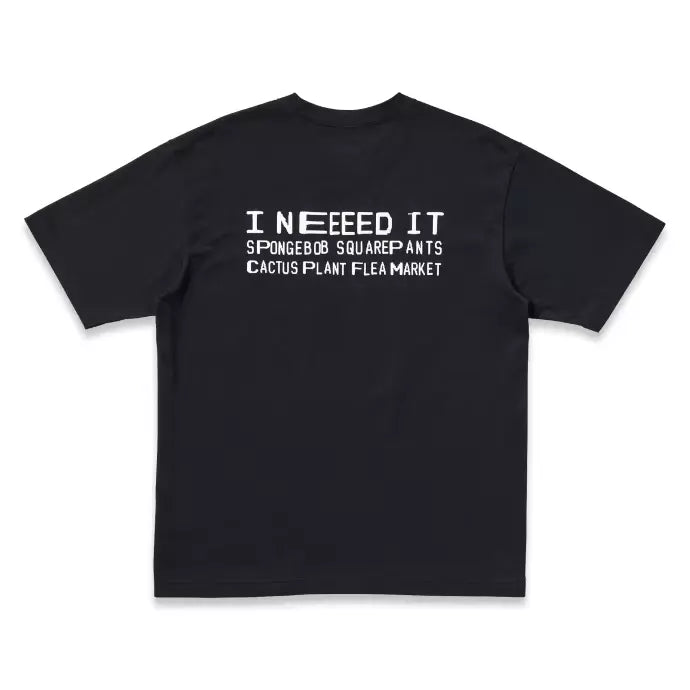 CAMISETA UNIQLO X SPONGEBOB SQUAREPANTS CACTUS PLANT FLEA MARKET BLACK